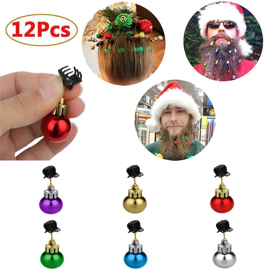 Christmas/Holiday Beard Ornaments Jewelry 12 Pieces