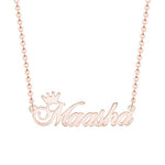 Custom Laser Cut Royal Crown Necklace