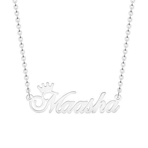 Custom Laser Cut Royal Crown Necklace