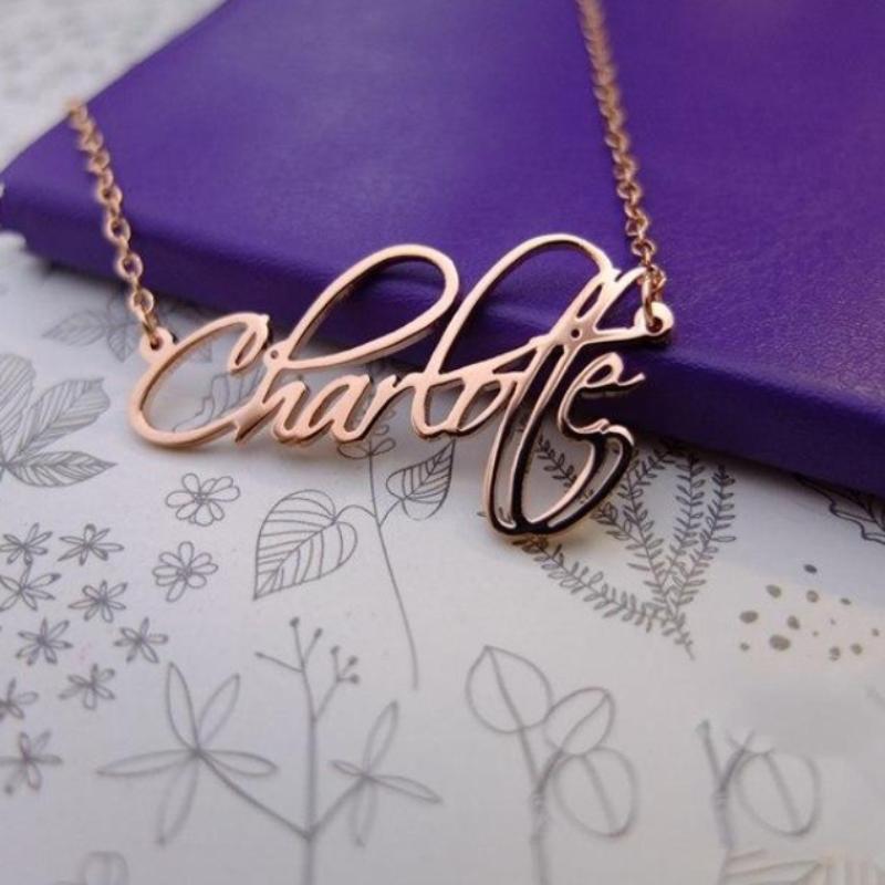 Custom Laser Cut Name Necklace (4 Colors & Sizes)