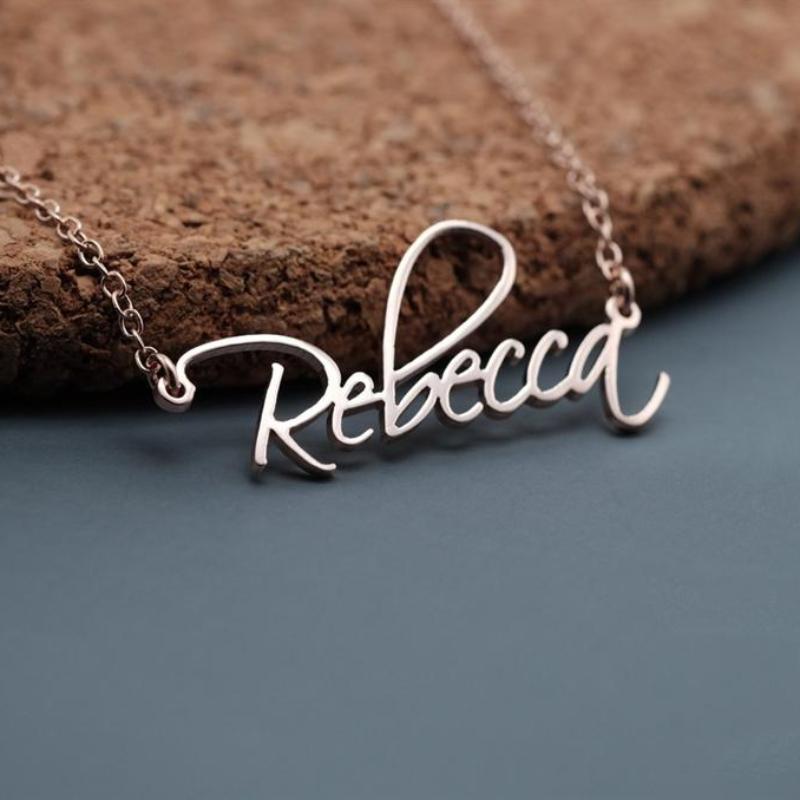 Custom Laser Cut Name Necklace (4 Colors & Sizes)