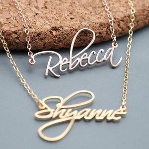 Custom Laser Cut Name Necklace (4 Colors & Sizes)