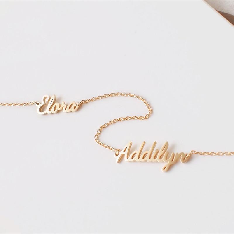 18k Gold Custom Laser Cut Infinite Love Bracelet Up To Three Names