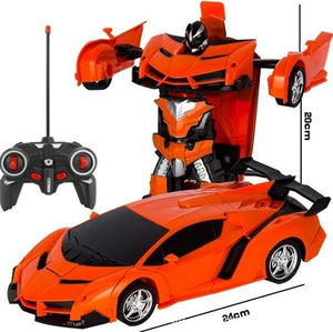 Remote Control Robot One Button Transformation Car Toy (5 Colors)