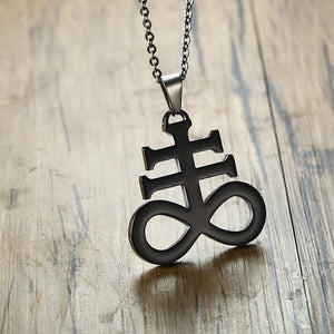 Leviathan Satanic Cross Sigil Necklace