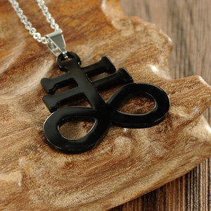 Leviathan Satanic Cross Sigil Necklace