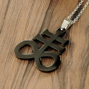 Leviathan Satanic Cross Sigil Necklace