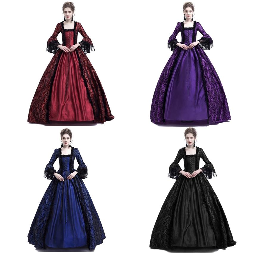 Victorian Dress Style 2 (4 Variants)