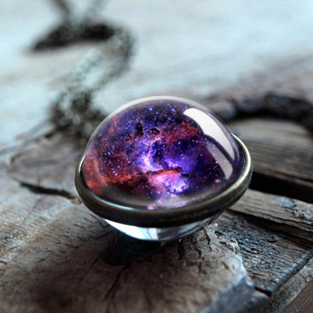 Space Sphere Pendant Necklace (20 Designs)