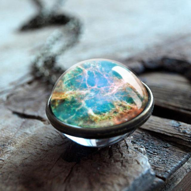 Space Sphere Pendant Necklace (20 Designs)
