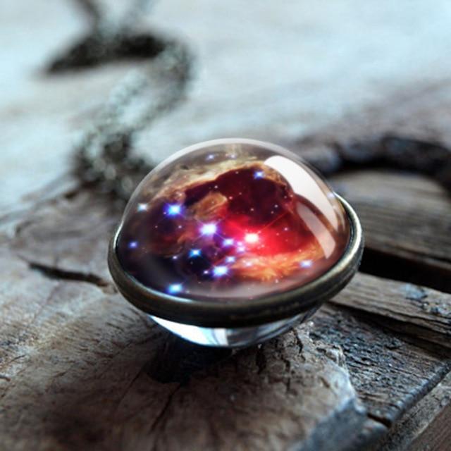 Space Sphere Pendant Necklace (20 Designs)