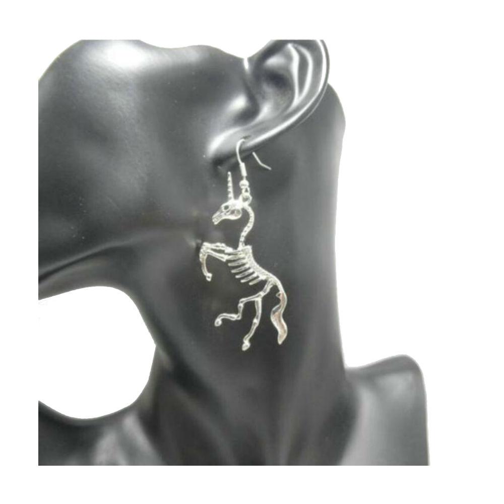 Undead Unicorn Skeleton Earrings