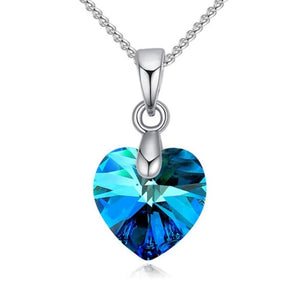Mini Swarovski® Crystal Heart Pendant Necklace (16 Styles)