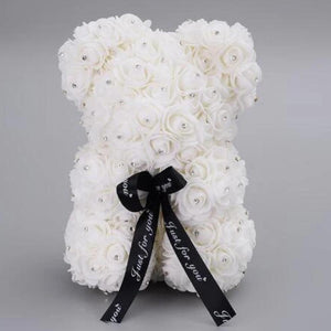 Limited Edition Diamond Enchanted Forever Rose Heart Teddy Bear (16 Colors) L & XL