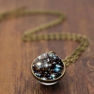 Galaxy Space Sphere Pendant Necklace