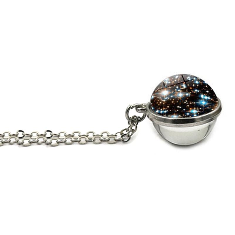 Galaxy Space Sphere Pendant Necklace
