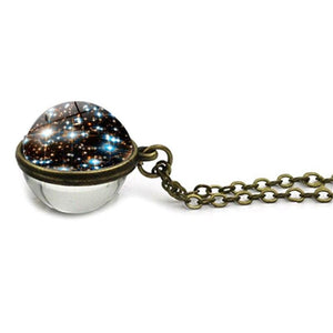 Galaxy Space Sphere Pendant Necklace