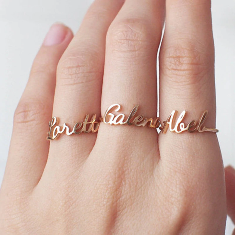 Custom Laser Cut Name Ring