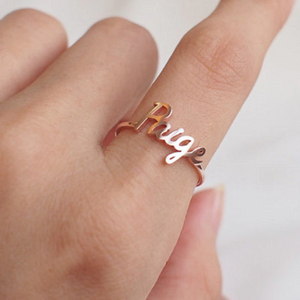 Custom Laser Cut Name Ring