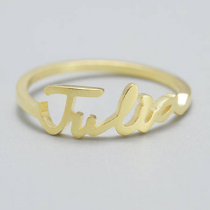 Custom Laser Cut Name Ring