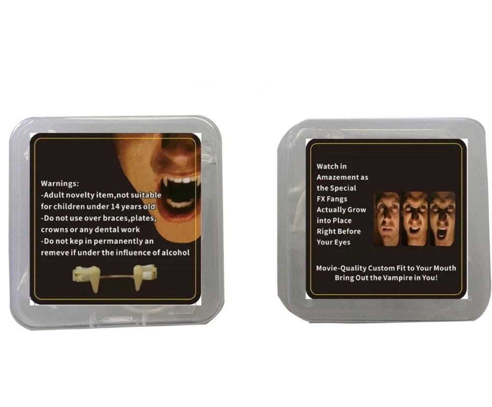 Retractable Vampire Fangs Teeth (2 Pack)